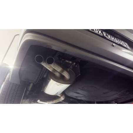 Mercedes E-Klasse 124 Silenziatore posteriore Ø70mm – 2x55 Tipo 28 (d (Cod. F-MB040082-722)
