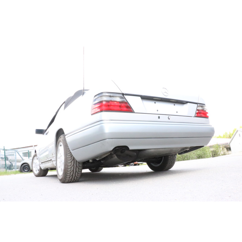 Mercedes E-class W124 Silenziatore posteriore Ø70mm – 2x55 Tipo 28 (d (Cod. F-MB040032-722)