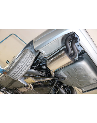 Mercedes E-class W124 Silenziatore posteriore Ø70mm – 2x55 Tipo 28 (d (Cod. F-MB040032-722)