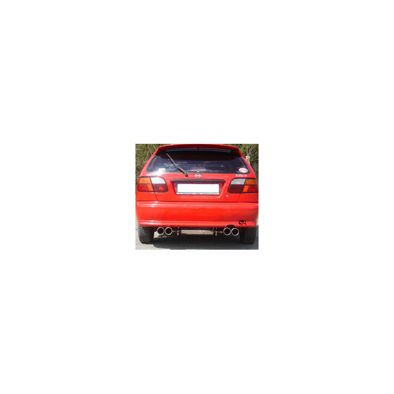 Nissan Almera Tipo N15 Hatchback Silenziatore posteriore finale destra/sinistra (Cod. F-NI030015-072 Nissan Almera Tipo N15 Hatchback Silenziatore posteriore finale destra/sinistra (Cod. F-NI030015-072