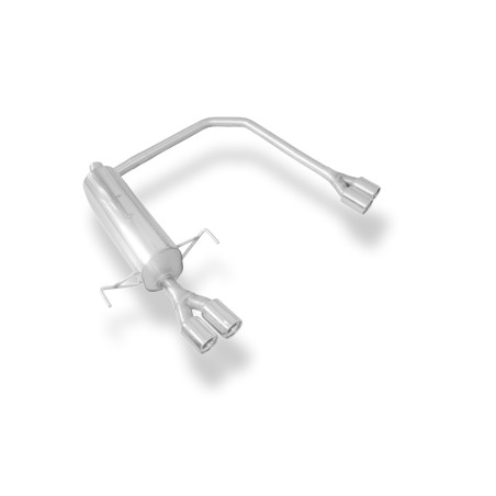 Opel Astra H/ Astra H GTC Silenziatore posteriore con uscite destra e sinistra (duplex) (Cod. F-OP04