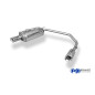 Peugeot 206 S16/ S16 cabrio Silenziatore posteriore con uscite destra e sinistra - (Cod. F-PE021133-