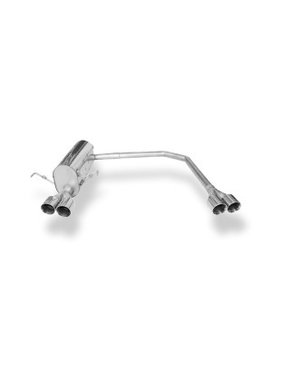 Opel Astra H/ Astra H GTC Silenziatore posteriore con uscite destra e sinistra (duplex) (Cod. F-OP04