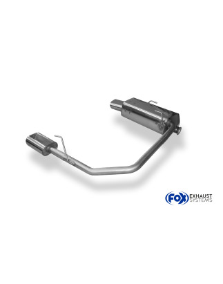 Peugeot 206 S16/ S16 cabrio Silenziatore posteriore con uscite destra e sinistra - (Cod. F-PE021133-