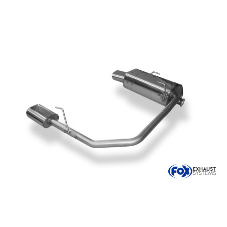 Peugeot 206 S16/ S16 cabrio Silenziatore posteriore con uscite destra e sinistra - (Cod. F-PE021133-