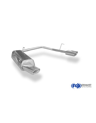 Peugeot 206 S16/ S16 cabrio Silenziatore posteriore con uscite destra e sinistra - (Cod. F-PE021133-