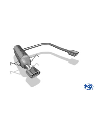 Opel Astra H/ Astra H GTC Silenziatore posteriore con uscite destra e sinistra (duplex) – 1 (Cod. 