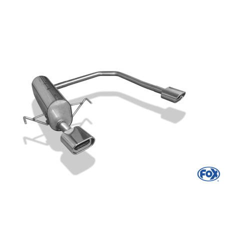 Opel Astra H/ Astra H GTC Silenziatore posteriore con uscite destra e sinistra (duplex) – 1 (Cod. 