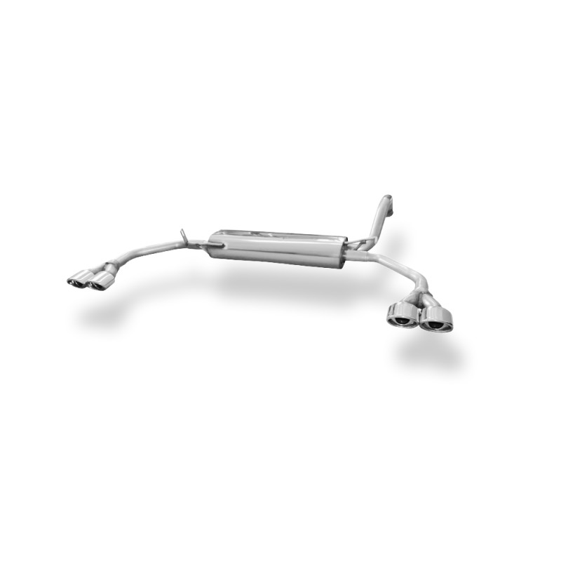 CitroenC1/Toyota Aygo Silenziatore posteriore uscita recht/sinistra – 2x86x54 Tipo 32 destra/sinis