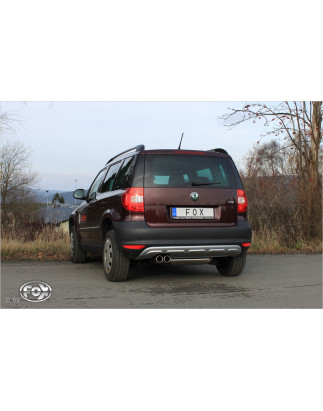 Skoda Yeti 5L – trazione anteriore Silenziatore posteriore – 2x80 tipo (Cod. F-SK090017-050)