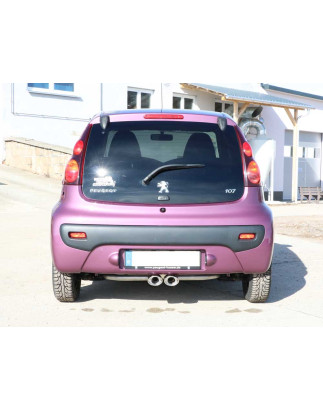 CitroenC1/ Peugeot 107/ Toyota Aygo Silenziatore uscita posteriore cent (Cod. F-TO180015-367)