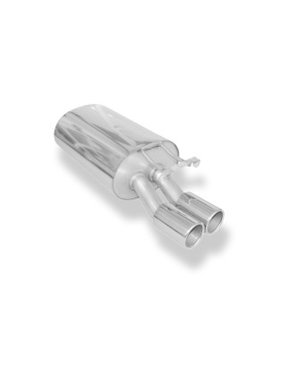 Mercedes E-Klasse 124 Silenziatore posteriore Ø70mm – 2x80 Tipo 12 (Cod. F-MB040082-050)
