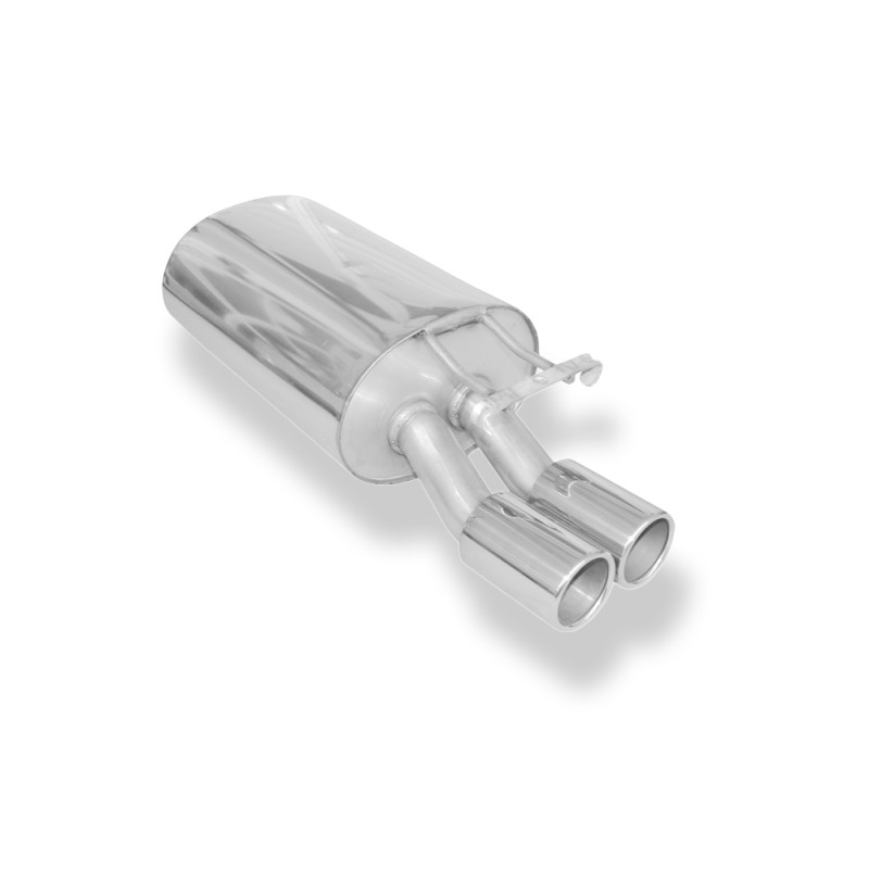 Mercedes E-Klasse 124 Silenziatore posteriore Ø70mm – 2x80 Tipo 12 (Cod. F-MB040082-050)
