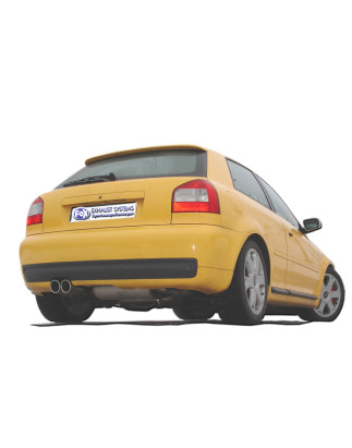 Audi S3 Tipo 8L Silenziatore posteriore Ø70mm – 2x80 Tipo 16 (Cod. F-AU050097-130)