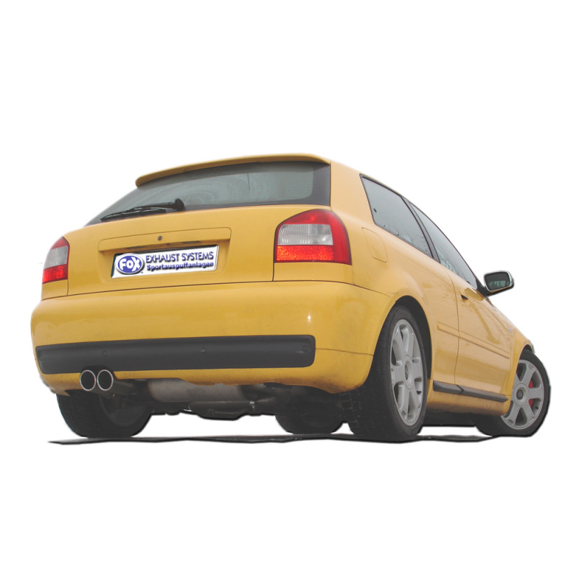 Audi S3 Tipo 8L Silenziatore posteriore Ø70mm – 2x80 Tipo 16 (Cod. F-AU050097-130)
