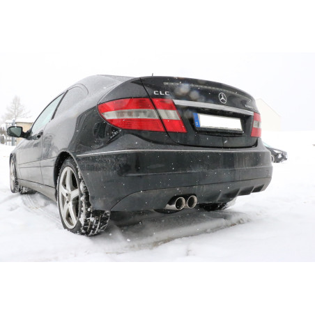 Mercedes C-Klasse Sportcoupe CLC 203 Silenziatore posteriore – 2x76 Tipo 25 (Cod. F-MB031082-288)