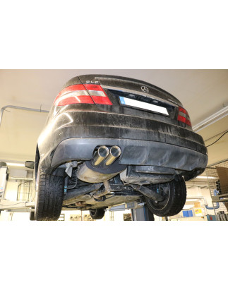 Mercedes C-Klasse Sportcoupe CLC 203 Silenziatore posteriore – 2x76 Tipo 25 (Cod. F-MB031082-288)