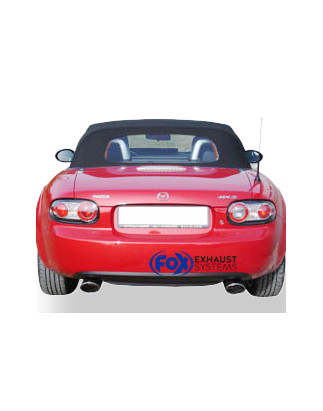 Mazda MX5 Tipo NC Silenziatore posteriore con uscite destra e sinistra (duplex) – 115x85 tipo (Cod