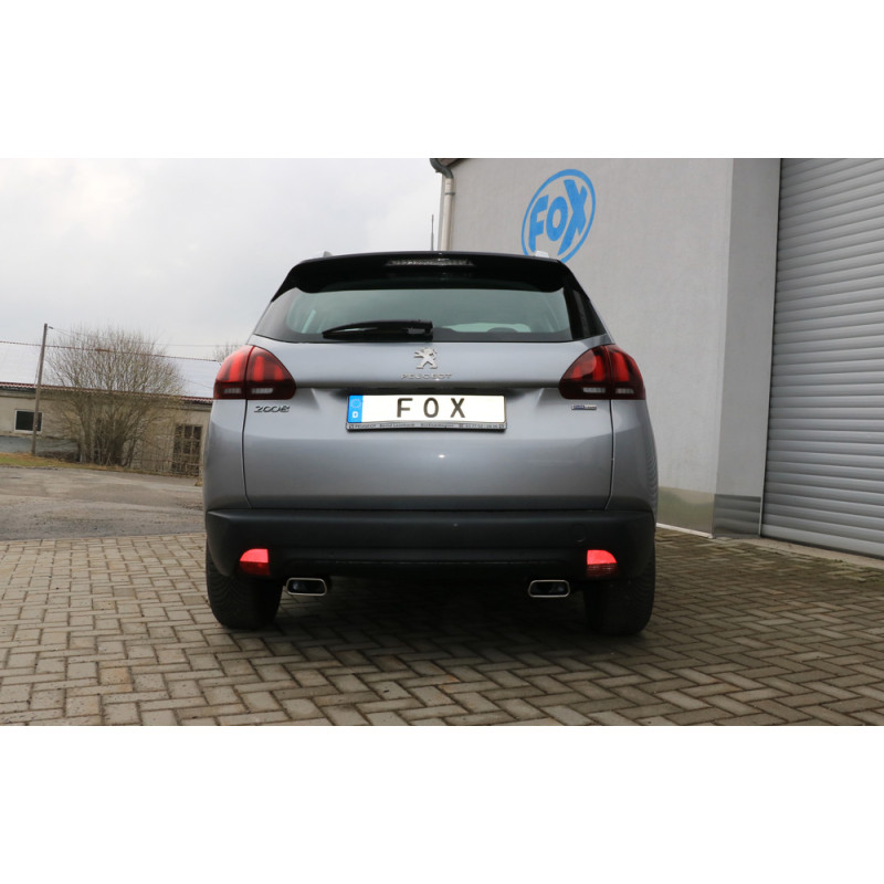 Peugeot 2008 Silenziatore posteriore con uscite destra e sinistra (duplex) – 145x65 Tipo 59 (Cod. 