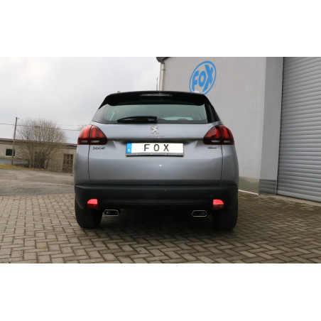 Peugeot 2008 Silenziatore posteriore con uscite destra e sinistra (duplex) – 145x65 Tipo 59 (Cod. 