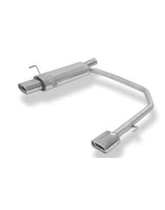 Opel Astra F-CC Silenziatore posteriore con uscite destra e sinistra 3-point-fixat (Cod. F-OP040094-
