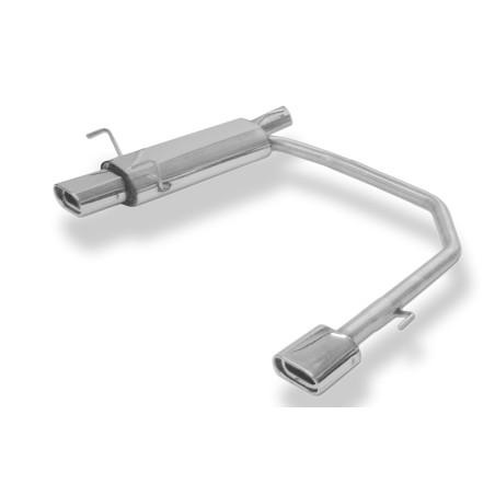 Opel Astra F-CC Silenziatore posteriore con uscite destra e sinistra 3-point-fixat (Cod. F-OP040094-