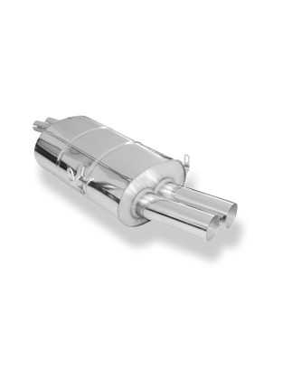 BMW E46 320/ 323/ 325/ 328/ 330 Silenziatore posteriore doppia uscita - (Cod. F-BM022032-008)