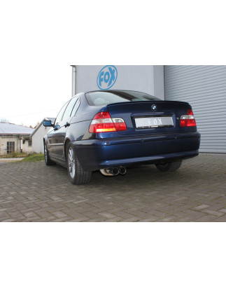 BMW E46 320/ 323/ 325/ 328/ 330 Silenziatore posteriore doppia uscita - (Cod. F-BM022032-008)