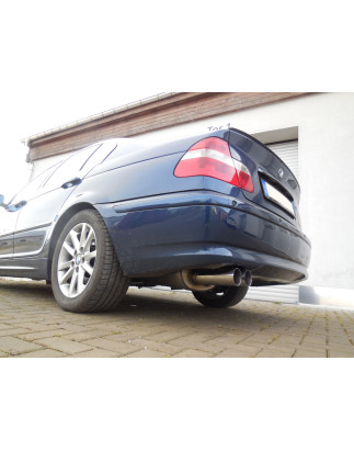 BMW E46 320/ 323/ 325/ 328/ 330 Silenziatore posteriore doppia uscita - (Cod. F-BM022032-008)