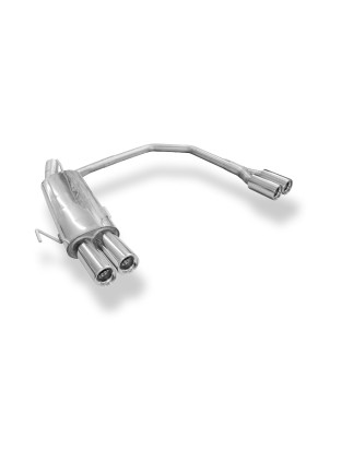 Opel Astra F-CC Silenziatore posteriore con uscite destra e sinistra 3-point-fixat (Cod. F-OP040094-