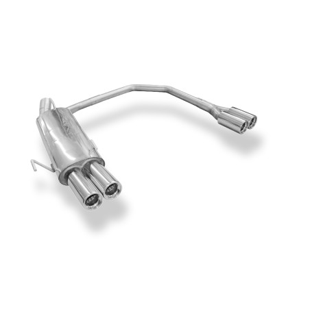 Opel Astra F-CC Silenziatore posteriore con uscite destra e sinistra 3-point-fixat (Cod. F-OP040094-