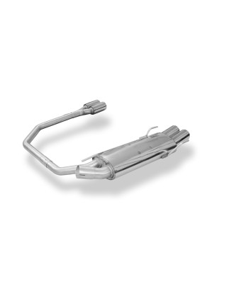 Opel Astra F-CC Silenziatore posteriore con uscite destra e sinistra 3-point-fixat (Cod. F-OP040094-