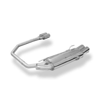 Opel Astra F-CC Silenziatore posteriore con uscite destra e sinistra 3-point-fixat (Cod. F-OP040094-