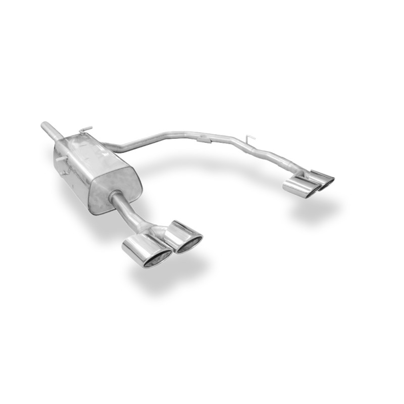 Citroen C4 – B7 Silenziatore posteriore con uscite destra e sinistra (duplex)x106x71 ty (Cod. F-CI