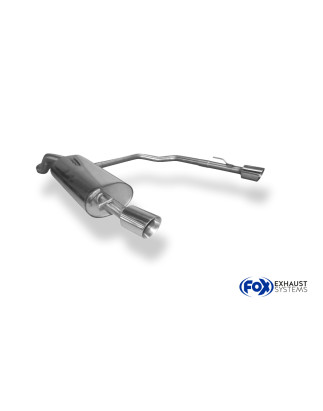VW Golf IV 1J Silenziatore posteriore con uscite destra e sinistra Ø63,5mm – 1x9 (Cod. F-VW053093