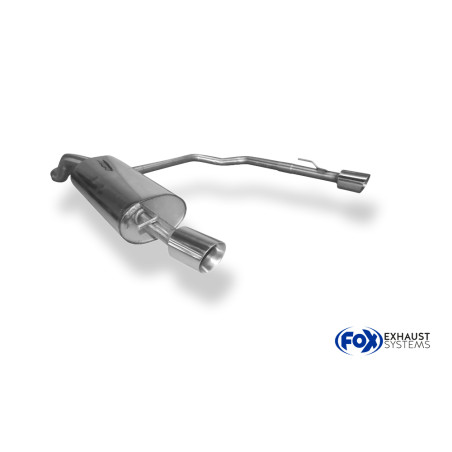 VW Golf IV 1J Silenziatore posteriore con uscite destra e sinistra Ø63,5mm – 1x9 (Cod. F-VW053093
