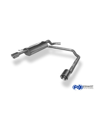 VW Golf IV 1J Silenziatore posteriore con uscite destra e sinistra Ø63,5mm – 1x9 (Cod. F-VW053093