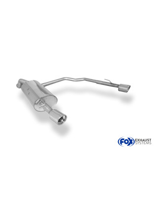 VW Golf IV Silenziatore posteriore con uscite destra e sinistra Ø63,5mm – 1x90 tipo (Cod. F-VW053