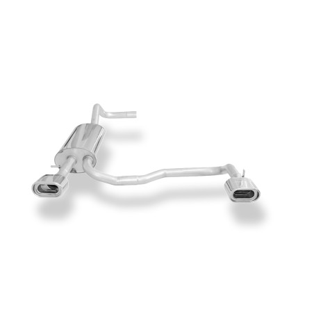 Audi A4 Tipo B5 Silenziatore posteriore con uscite destra e sinistra (duplex) – 135x80 tipo (Cod. 