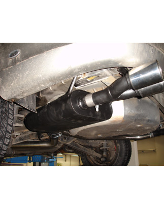 Opel Vectra B Silenziatore posteriore con uscite destra e sinistra (duplex)x76 Tipo 13 (Cod. F-OP051
