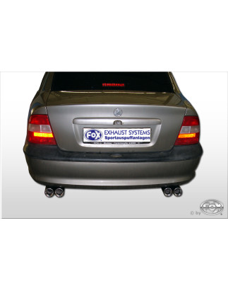 Opel Vectra B Silenziatore posteriore con uscite destra e sinistra (duplex)x76 Tipo 13 (Cod. F-OP051