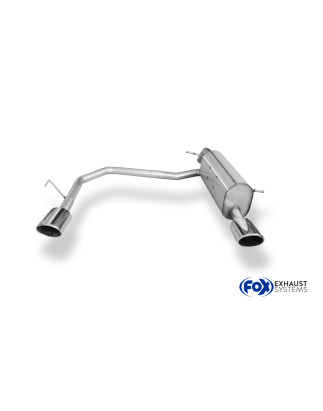 Peugeot 207 HDI/ 207cc HDI Silenziatore posteriore con uscite destra e sinistra - (Cod. F-PE022013-3