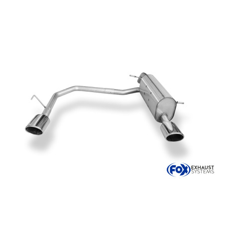 Peugeot 207 HDI/ 207cc HDI Silenziatore posteriore con uscite destra e sinistra - (Cod. F-PE022013-3