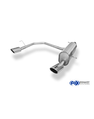 Peugeot 207 HDI/ 207cc HDI Silenziatore posteriore con uscite destra e sinistra - (Cod. F-PE022013-3