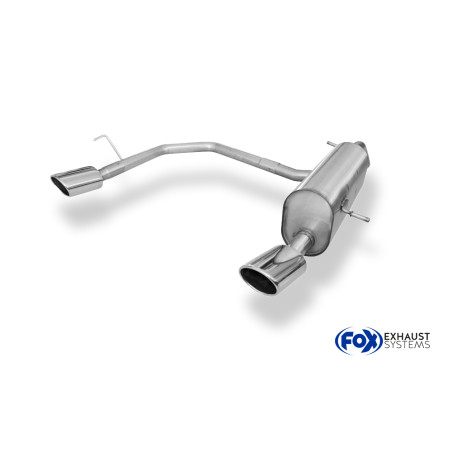 Peugeot 207 HDI/ 207cc HDI Silenziatore posteriore con uscite destra e sinistra - (Cod. F-PE022013-3
