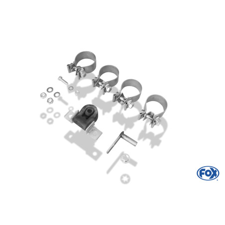 Audi A4 Tipo B5 Silenziatore posteriore con uscite destra e sinistra (duplex)x76 Tipo 1 (Cod. F-AU06