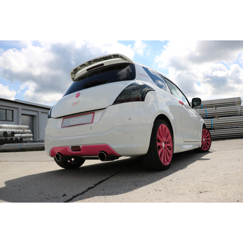 Suzuki Swift IV Silenziatore posteriore con uscite destra e sinistra (duplex) – 1x100 tipo (Cod. F