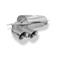 Audi A3 Tipo 8P quattro – 3-porte Silenziatore posteriore Ø70mm – 2x90 (Cod. F-AU051207-292)