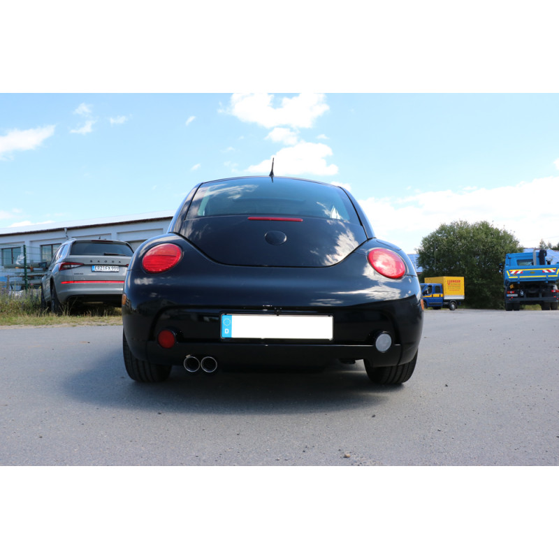 New Beetle 1C, 9C, 1Y – US-Modell Silenziatore posteriore Ø63,5 – 2x7 (Cod. F-VW100031-288E)