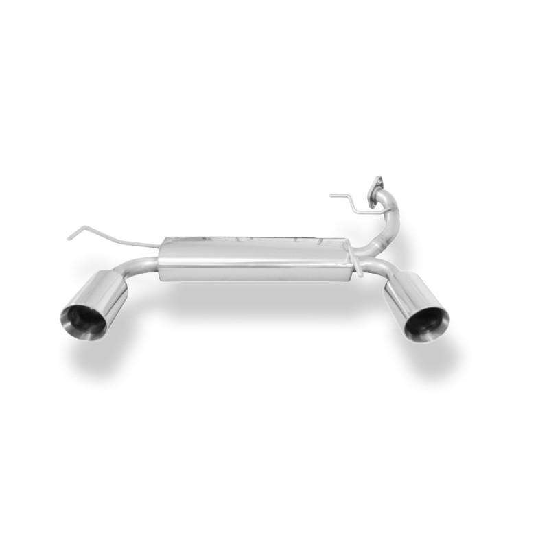 Suzuki Swift IV Silenziatore posteriore con uscite destra e sinistra (duplex) – 1x100 tipo (Cod. F